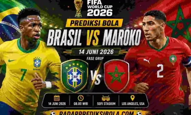 Jadwal Prediksi Berita Bola Liga Inggris 153 prediksi bola brasil vs maroko 14 juni 2026